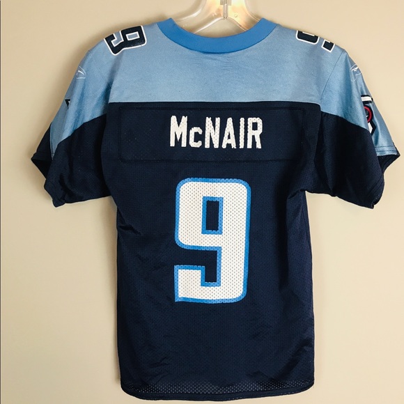 Steve McNair Jersey Blue Titans Youth Size Small - Picture 5 of 6